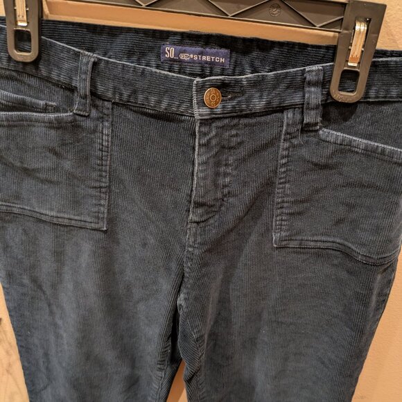 Navy Cotton Corduroy pants - Picture 2 of 9